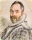 Portrait of Sculptor Giambologna by Hendrick Goltzius